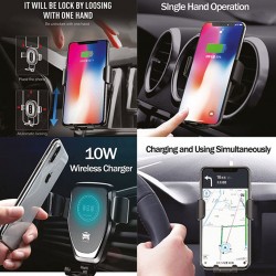 Araç İçi Wireless Mobil Şarj Cihazı 7305