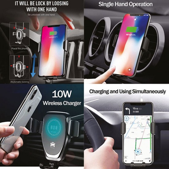 Araç İçi Wireless Mobil Şarj Cihazı 7305 Araç İçi Wireless Mobil Şarj Cihazı 7305