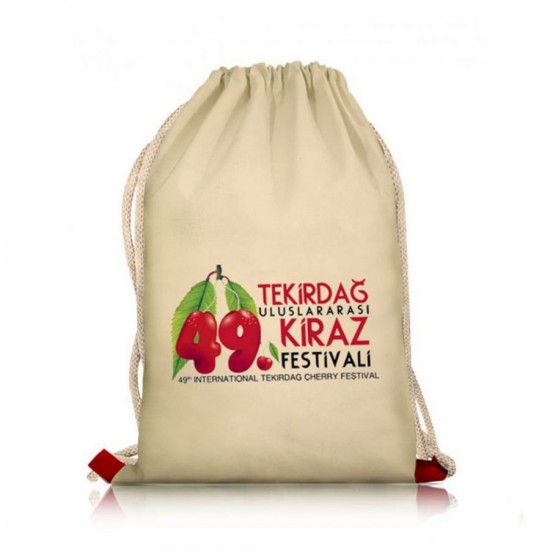 İp Büzgülü Ham Bez Çanta 08, DP-HBC-08 İp Büzgülü Ham Bez Çanta 08, DP-HBC-08