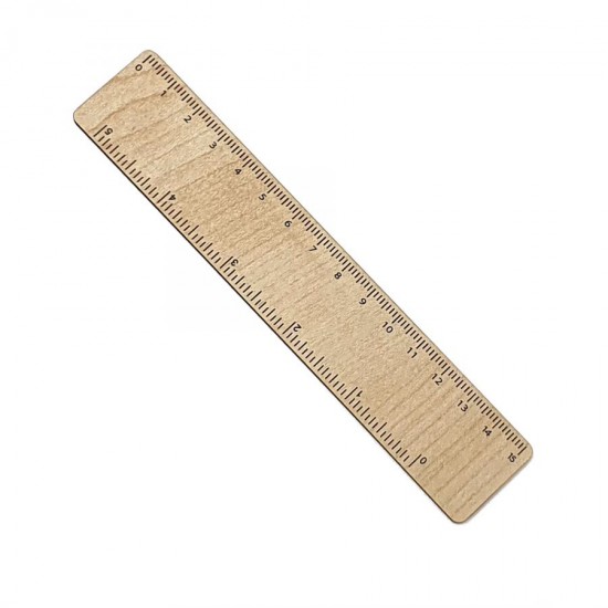 Ahşap Klasik Cetvel - 15 cm -001, DP-EC-001 Ahşap Klasik Cetvel - 15 cm -001, DP-EC-001