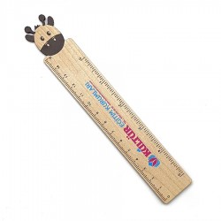 Ahşap Zürafa Cetvel - 15 cm -002