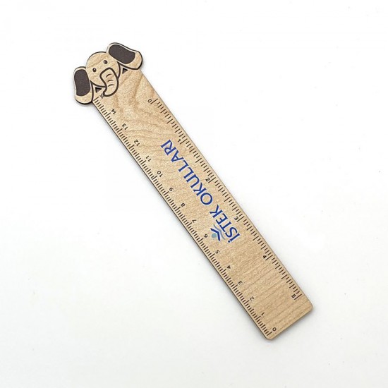 Ahşap Fil Cetvel - 15 cm -003, DP-EC-003 Ahşap Fil Cetvel - 15 cm -003, DP-EC-003