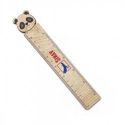 Ahşap Ayıcık Cetvel - 15 cm -004