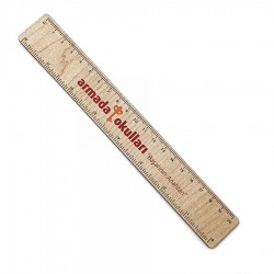 Ahşap Klasik Cetvel - 20 cm -010