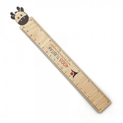 Ahşap Zürafa Cetvel - 20 cm -011