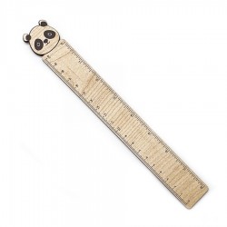 Ahşap Ayıcık Cetvel - 20 cm -013