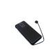 10000 mAh Powerbank (Dahili Kablolu) K420 Siyah 10000 mAh Powerbank (Dahili Kablolu) K420 Siyah