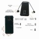 10000 mAh Powerbank (Dahili Kablolu) K420 Siyah 10000 mAh Powerbank (Dahili Kablolu) K420 Siyah