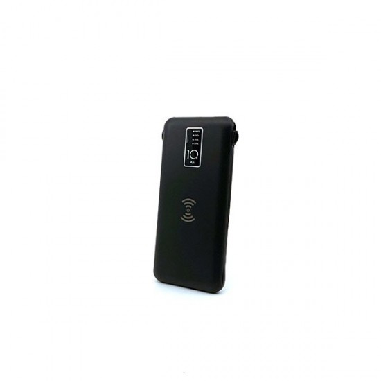 10000 mAh Wireless Powerbank (Dahili Kablolu) K410 Siyah 10000 mAh Wireless Powerbank (Dahili Kablolu) K410 Siyah