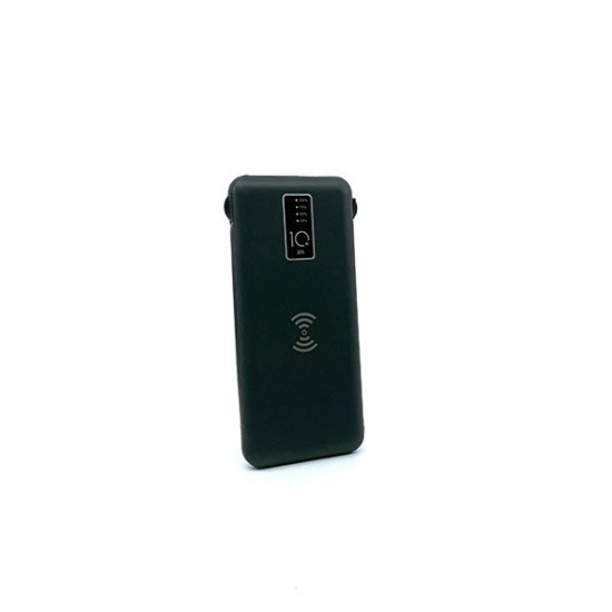 10000 mAh Wireless Powerbank (Dahili Kablolu) K410 Siyah 10000 mAh Wireless Powerbank (Dahili Kablolu) K410 Siyah