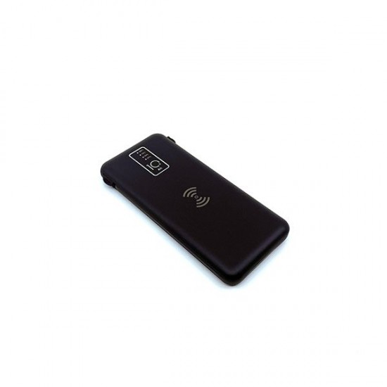 10000 mAh Wireless Powerbank (Dahili Kablolu) K410 Siyah 10000 mAh Wireless Powerbank (Dahili Kablolu) K410 Siyah