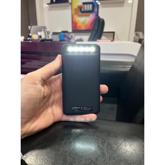 10000 mAh Powerbank Işıklı Logo K310 10000 mAh Powerbank Işıklı Logo K310