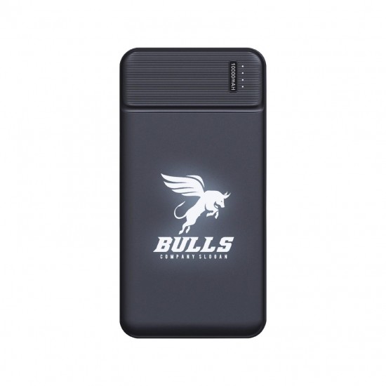 10000 mAh Rubber Işıklı Powerbank 7005 Siyah 10000 mAh Rubber Işıklı Powerbank 7005 Siyah