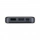 10000 mAh Rubber Işıklı Powerbank 7005 Siyah 10000 mAh Rubber Işıklı Powerbank 7005 Siyah