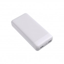 20000 mAh Powerbank Type-C Çıkış 3A 7008 Beyaz