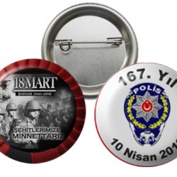 Buton Rozet 37mm 44mm 58mm