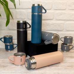 Bardak Setli Termos 500ml Gümüş 8139