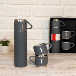 Bardak Setli Termos 500ml Gümüş 8139