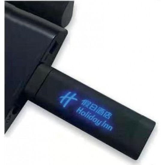 Rubber Işıklı Plastik USB Flash Bellek