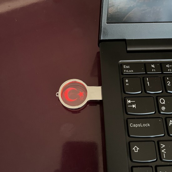 Öğretmenler Günü USB Flash Bellek Ay Yıldız Baskılı Öğretmenler Günü USB Flash Bellek Ay Yıldız Baskılı