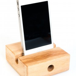 Ahşap Doğal Hoparlör Kalın Stand 002