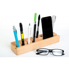 Ahşap Bol Kalemlikli Kalın Stand 004