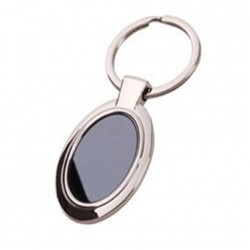 Düz Elips Metal Anahtarlık 06