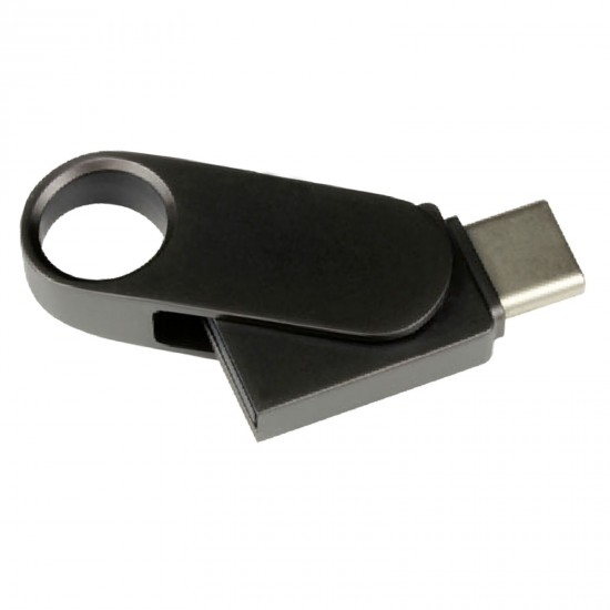 BOLKAR SİYAH 32 GB MİNİ TYPE-C OTG METAL USB BELLEK, 221401-32