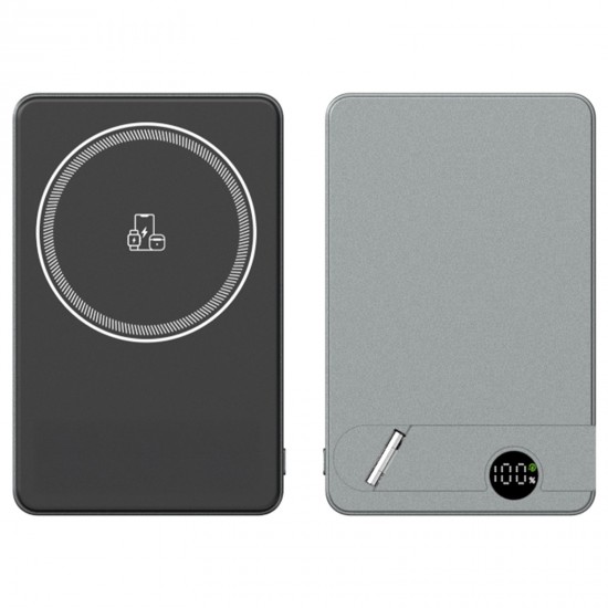 KİLYOS 10.000 MAH SİYAH MAGSAFE  ve  WIRELESS STANDLI POWERBANK, 225601