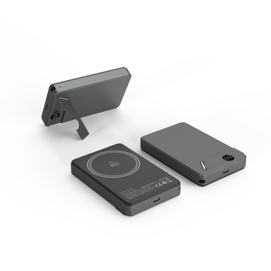 KİLYOS 10.000 MAH SİYAH MAGSAFE  ve  WIRELESS STANDLI POWERBANK, 225601