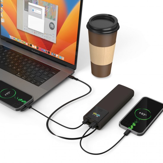 AKYAKA 20.000 MAH SİYAH POWERBANK, 225901 AKYAKA 20.000 MAH SİYAH POWERBANK, 225901