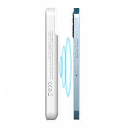 ÜZÜMLÜ 10.000 MAH BEYAZ WIRELESS POWERBANK