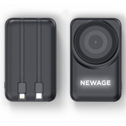 KÜÇÜKLER 10.000 MAH SİYAH MAGSAFE  ve  WIRELESS POWERBANK