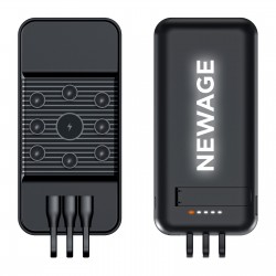 ÇİRİŞ 10.000 MAH SİYAH WIRELESS STANDLI POWERBANK