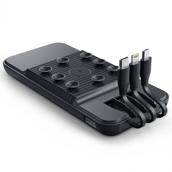 ÇİRİŞ 10.000 MAH SİYAH WIRELESS STANDLI POWERBANK, 265301