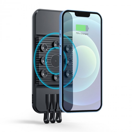 ÇİRİŞ 10.000 MAH SİYAH WIRELESS STANDLI POWERBANK, 265301