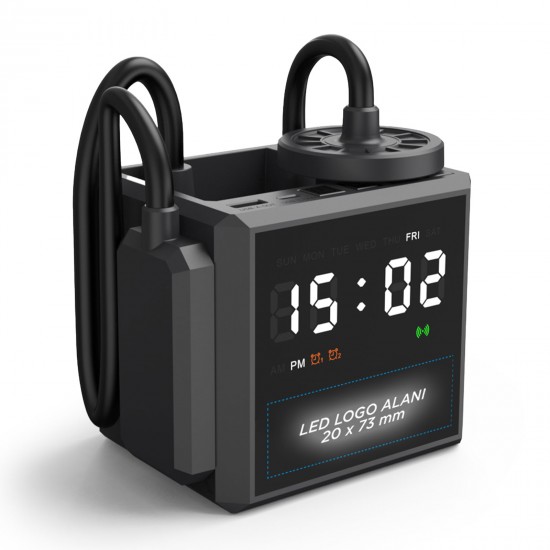 YAKAMOZ SİYAH MASAÜSTÜ KABLOSUZ ŞARJ STANDI, 268301