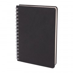 BATIKENT SİYAH SPİRALLİ TARİHSİZ DEFTER (15X21 CM)