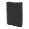 BATIKENT SİYAH SPİRALLİ TARİHSİZ DEFTER (15X21 CM)