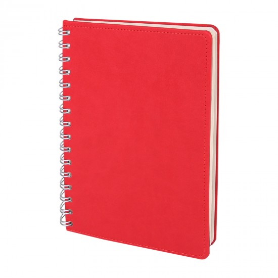 BATIKENT KIRMIZI SPİRALLİ TARİHSİZ DEFTER (15X21 CM), 300804