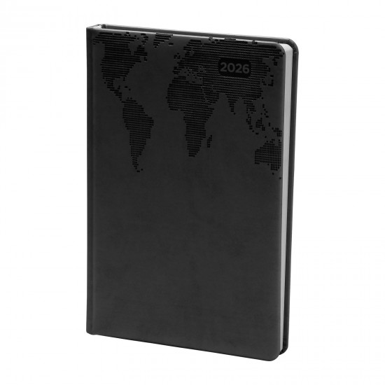 KOCATEPE SİYAH TARİHLİ AJANDA (17X24 CM), 301501