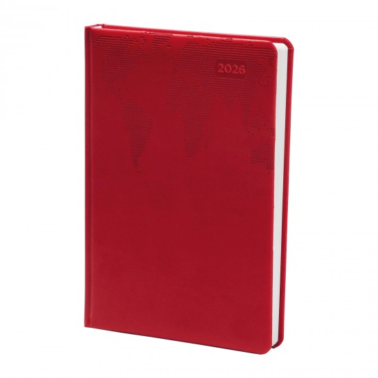KOCATEPE KIRMIZI TARİHLİ AJANDA (17X24 CM), 301504