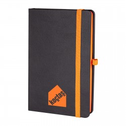 TUNALI TURUNCU TARİHSİZ DEFTER (13X21 CM)