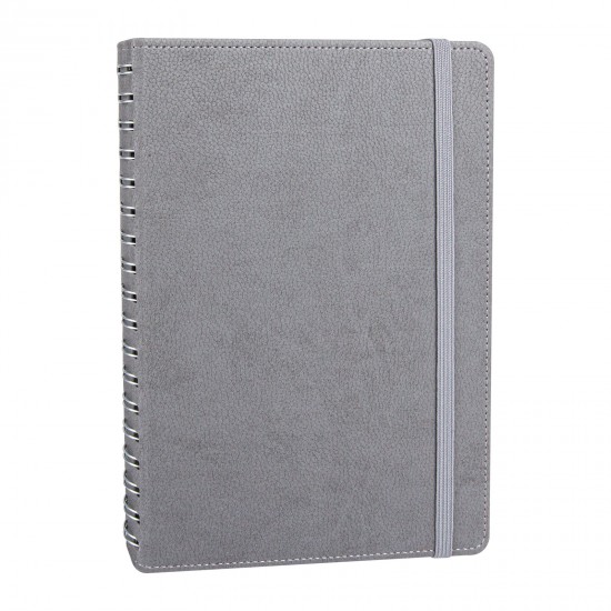 ANITTEPE GRİ TARİHLİ GİZLİ SPİRALLİ AJANDA (17X24 CM), 301922