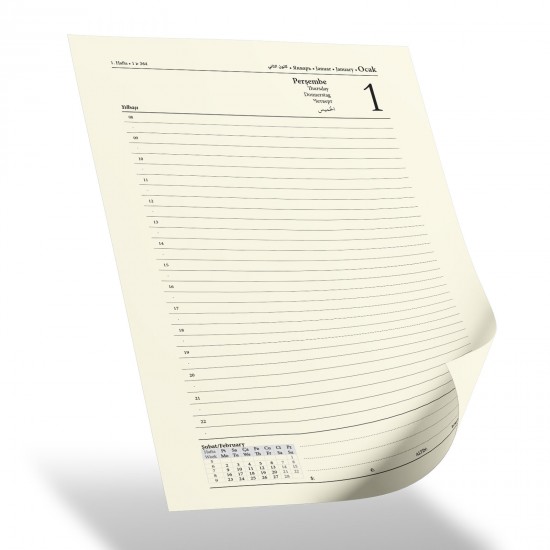 ÇANKAYA GRİ TARİHLİ AJANDA (17X24 CM), 302022