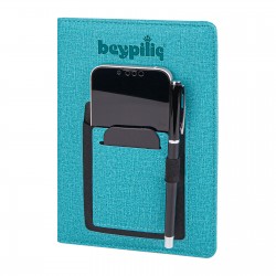 MEŞRUTİYET TURKUAZ TARİHSİZ DEFTER (15X21 CM)