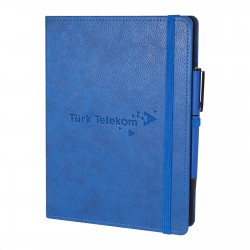 SÖĞÜTÖZÜ LACİVERT SPİRALLİ TARİHSİZ DEFTER (17X24 CM)