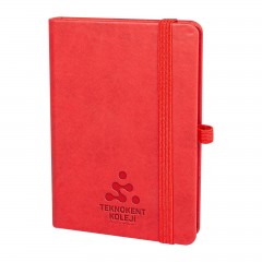 İNCEK KIRMIZI TARİHSİZ DEFTER (9X14 CM)