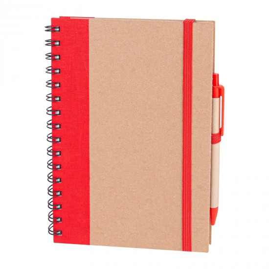 PURSAKLAR KIRMIZI SPİRALLİ TARİHSİZ DEFTER (15X21 CM), 306304