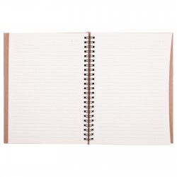 BASINEVLERİ KRAFT SPİRALLİ TARİHSİZ DEFTER (15X21 CM) BASINEVLERİ KRAFT SPİRALLİ TARİHSİZ DEFTER (15X21 CM)